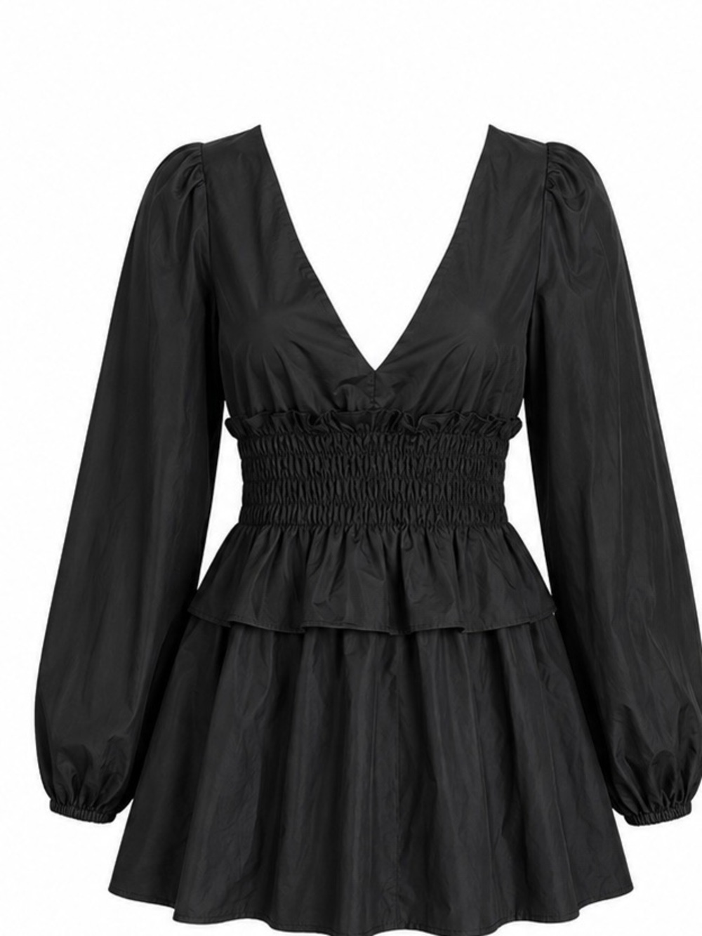 Princess Polly Evara Long Sleeve Mini Dress Black